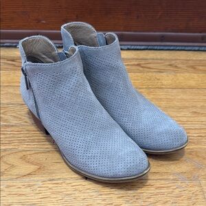 Lucky Brand Perforated Ankle Booties